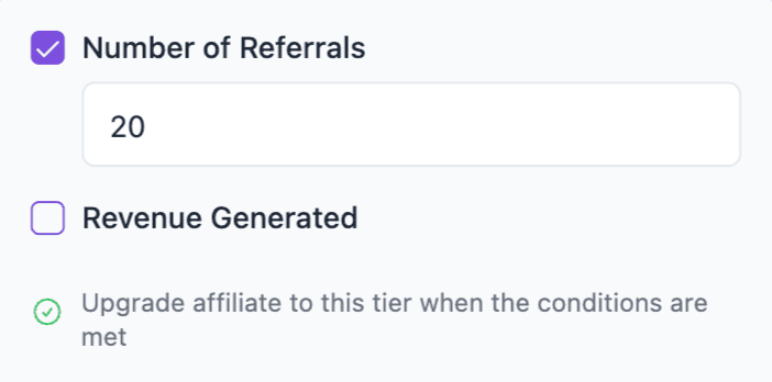 Tier management dashboard